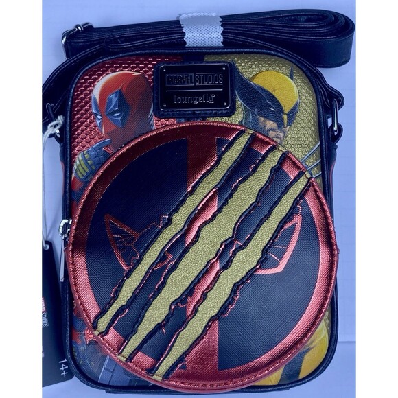 Loungefly Marvel Deadpool & Wolverine Crossbody Bag (NWT) Cross Body - Picture 5 of 9